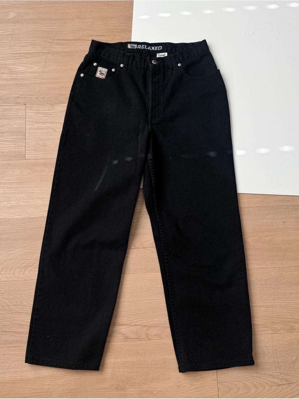 Vintage Y2K Cruel Girl Relaxed Black Denim Jeans 30 Cotton USA Straight Leg